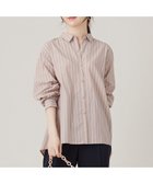 【エニィ スィス/any SiS】の【洗える】バックシャンイージーケア シャツ 人気、トレンドファッション・服の通販 founy(ファニー) ファッション Fashion レディースファッション WOMEN トップス・カットソー Tops/Tshirt シャツ/ブラウス Shirts/Blouses A/W・秋冬 Aw・Autumn/Winter・Fw・Fall-Winter シンプル Simple ストライプ Stripe パール Pearl フレア Flare フロント Front 洗える Washable 羽織 Haori thumbnail ベージュ×ストライプ|ID: prp329100004110847 ipo3291000000027984538