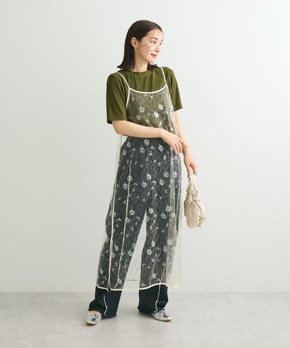 【グリーンパークス/Green Parks】のスパンコールキャミワンピース 人気、トレンドファッション・服の通販 founy(ファニー) 　ファッション　Fashion　レディースファッション　WOMEN　ワンピース　Dress　キャミワンピース　No Sleeve Dresses　A/W・秋冬　Aw・Autumn/Winter・Fw・Fall-Winter　キャミソール　Camisole　シンプル　Simple　スパンコール　Sequins　チュール　Tulle　パイピング　Piping　ポケット　Pocket　無地　Plain Color　 other-1|ID: prp329100004111993 ipo3291000000028463191