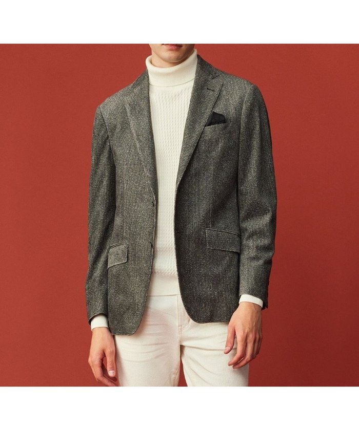 【ジョセフ アブード/JOSEPH ABBOUD / MEN】の【ストレッチ/ソフト/軽量/JAPANファブリック】ストレッチベロア ジャケット インテリア・キッズ・メンズ・レディースファッション・服の通販 founy(ファニー) https://founy.com/ ファッション Fashion メンズファッション MEN アウター Coats Outerwear/Men テーラードジャケット Tailored Jackets 軽量 Lightweight シンプル Simple ジャケット Jacket ストレッチ Stretch スマート Smart ダブル Double ツィード Tweed ファブリック Fabric フラップ Flap プリント Print ベロア Velor ポケット Pocket ラッセル Russell A/W・秋冬 Aw・Autumn/Winter・Fw・Fall-Winter |ID: prp329100004112017 ipo3291000000028001817