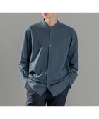 【ジョゼフ オム/JOSEPH HOMME / MEN】のウールツイストジャージー バンドカラーシャツ スモーキーグリーン系|ID: prp329100004112039 ipo3291000000028236557