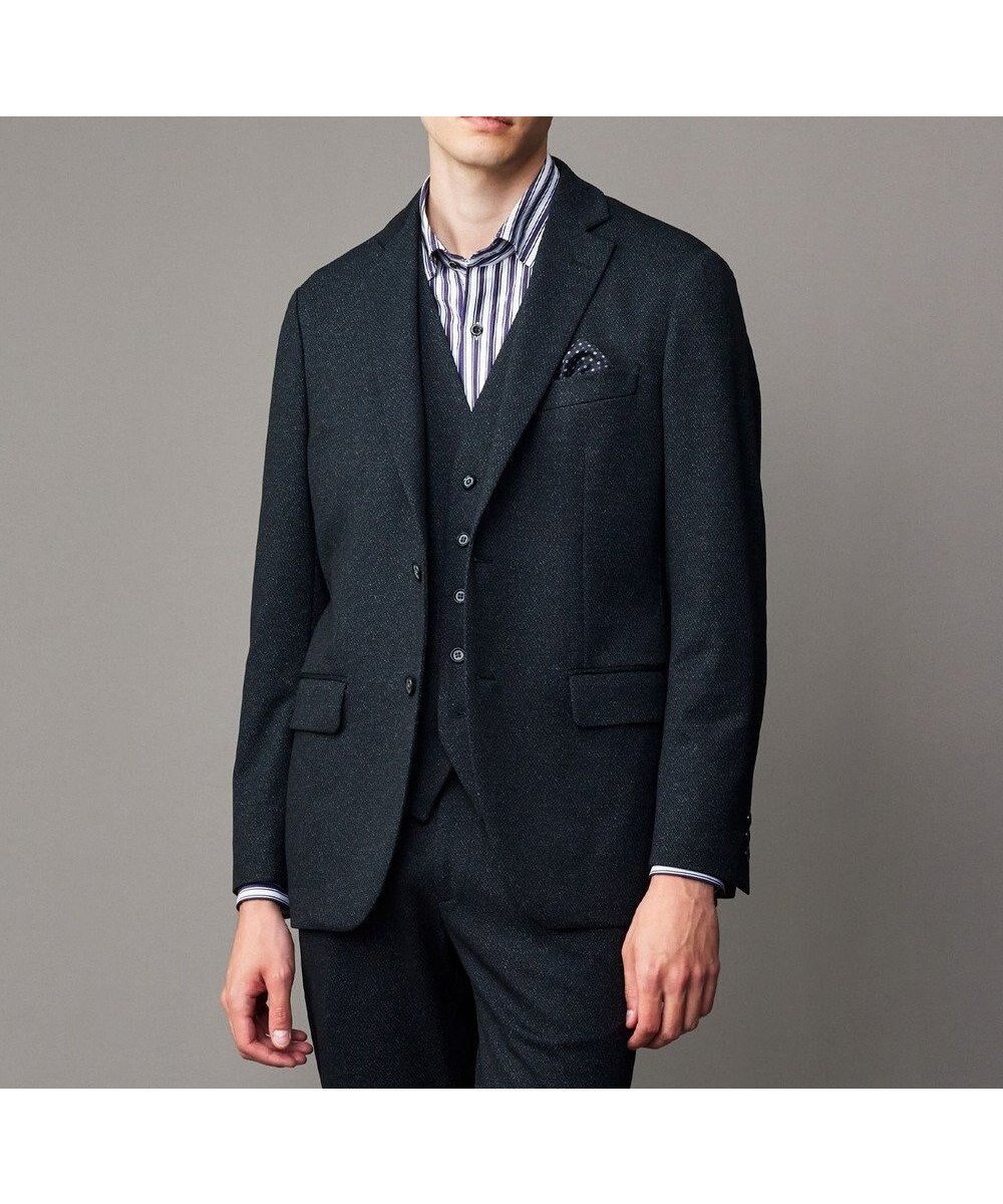 【ジョセフ アブード/JOSEPH ABBOUD / MEN】の【ストレッチ/弱撥水】ムリネ ジャージ ジャケット インテリア・キッズ・メンズ・レディースファッション・服の通販 founy(ファニー) 　ファッション　Fashion　メンズファッション　MEN　アウター　Coats Outerwear/Men　テーラードジャケット　Tailored Jackets　シンプル　Simple　ジャケット　Jacket　ジャージ　Jersey　ジャージー　Jersey　ストレッチ　Stretch　テーラード　Tailored　プリント　Print　ポケット　Pocket　メランジ　Melange　再入荷　Restock/Back In Stock/Re Arrival　A/W・秋冬　Aw・Autumn/Winter・Fw・Fall-Winter　ネイビー系|ID: prp329100004112071 ipo3291000000028002078