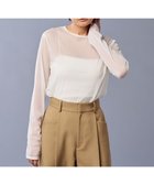 【アンクレイヴ/uncrave】のトリコットシフォン クルーネック カットソー(uncrave STANDARD) オフ|ID: prp329100004112271 ipo3291000000031661736