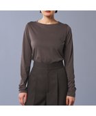 【アンクレイヴ/uncrave】のアルビニスタシフォン ボートネック カットソー(uncrave STANDARD) 人気、トレンドファッション・服の通販 founy(ファニー) ファッション Fashion レディースファッション WOMEN トップス・カットソー Tops/Tshirt シャツ/ブラウス Shirts/Blouses ロング / Tシャツ T-Shirts カットソー Cut and Sewn エアリー Airy カットソー Cut And Sew フィット Fit A/W・秋冬 Aw・Autumn/Winter・Fw・Fall-Winter S/S・春夏 Ss・Spring/Summer 夏 Summer thumbnail チャコールブラウン|ID: prp329100004112273 ipo3291000000028003061