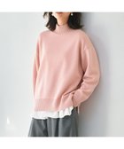 【23区/NIJYUSANKU】の【杏さんセレクトカラー】カシミヤブレンド ハイネック ニット ピンク系|ID:prp329100004113117