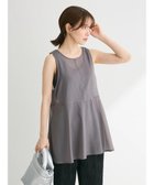 【グリーンパークス/Green Parks】の・ELENCARE DUEオーガンジーノースリチュニック 人気、トレンドファッション・服の通販 founy(ファニー) ファッション Fashion レディースファッション WOMEN ワンピース Dress チュニック Tunic A/W・秋冬 Aw・Autumn/Winter・Fw・Fall-Winter オーガンジー Organdy シアー Sheer チュニック Tunic トレンド Trend ノースリーブ No Sleeve フェミニン Feminine フレア Flare ポケット Pocket 切替 Switching thumbnail Charcoal Gray|ID: prp329100004113162 ipo3291000000028016496