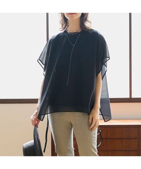 【アンフィーロ 自由区/UNFILO】の【洗える】シアーレイヤード Tシャツ 人気、トレンドファッション・服の通販 founy(ファニー) ファッション Fashion レディースファッション WOMEN トップス・カットソー Tops/Tshirt シャツ/ブラウス Shirts/Blouses ロング / Tシャツ T-Shirts カットソー Cut and Sewn インナー Inner ウォッシャブル Washable オーガンジー Organdy 洗える Washable カットソー Cut And Sew シアー Sheer シンプル Simple ストレッチ Stretch ドレープ Drape リボン Ribbon A/W・秋冬 Aw・Autumn/Winter・Fw・Fall-Winter おすすめ Recommend エレガント 上品 Elegant |ID:prp329100004113169