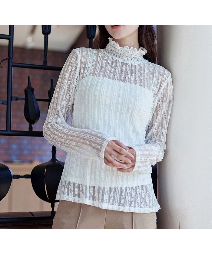 【ティアクラッセ/Tiaclasse】の【安田美沙子さん着用・選べる4type】ハイネックカットソートップス インテリア・キッズ・メンズ・レディースファッション・服の通販 founy(ファニー) https://founy.com/ ファッション Fashion レディースファッション Fashion for Women トップス・カットソー Cut & Sew Tops シャツ・ブラウス・オフィスカジュアル Elegant Blouses & Button-Ups ロングTシャツ・Tシャツ Longline T-Shirts & Tees カットソー・ベーシックTシャツ Cut-and-Sewn Tops / Stretch Tees & Basics カットソー Cut and Sewn Top キャミソール Camisole, Spaghetti Strap Top ギャザー Gathered, Ruffled シアー Sheer, See-Through シューズ Shoes, Footwear シンプル Simple, Minimal ストレッチ Stretch, Stretchy Fabric チュニック Tunic, Long Top ハイネック High Neck, Mock Neck フィット Fit, Slim Fit フラワー Flower, Floral フリル Frill, Ruffle ポケット Pocket, Pocket Detail 無地 Plain, Solid Color レース Lace, Lace Fabric A/W・秋冬 Autumn/Winter S/S・春夏 SS, Spring/Summer, Warm Season 再入荷 Restock / Back in Stock 夏 Summer エレガント 上品 Elegant 新作・新入荷 New Arrivals / New In |ID: prp329100004113178 ipo3291000000035870331