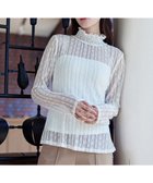 【ティアクラッセ/Tiaclasse】の【安田美沙子さん着用・選べる4type】ハイネックカットソートップス レースホワイト|ID: prp329100004113178 ipo3291000000035870334