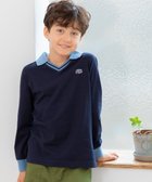 【ジェイ プレス/J.PRESS / KIDS】の【110-130cm】40/2天竺襟付き Vネック ポロシャツ ネイビー系|ID: prp329100004118562 ipo3291000000028071785