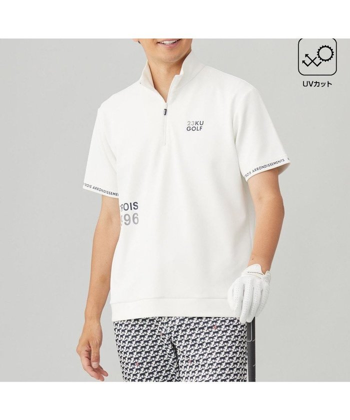 【23区 ゴルフ/23区GOLF / MEN】の【MEN】【吸水速乾/UVカット】ストレッチダンボールモックネックシャツ インテリア・キッズ・メンズ・レディースファッション・服の通販 founy(ファニー) https://founy.com/ ファッション Fashion メンズファッション MEN トップス・カットソー Tops/Tshirt/Men シャツ Shirts A/W・秋冬 Aw・Autumn/Winter・Fw・Fall-Winter ゴルフ Golf スウェット Sweat ストレッチ Stretch スポーティ Sporty 吸水 Water Absorption 夏 Summer 春 Spring |ID: prp329100004118583 ipo3291000000028071851