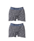 【ワコール/Wacoal / MEN】のボクサーパンツ2枚セット【PANTS HOLIC】 ワンサイズ(S-LL) のびて、包みこむ気持ちよさ。立体成型 適度なフィット感 前閉じ 下着 GT2381 /ブロス バイ ワコールメン グレー|ID: prp329100004118595 ipo3291000000028071895