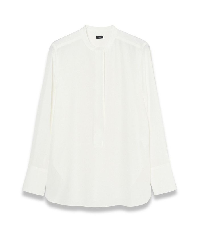【ジョゼフ/JOSEPH】の【WEB OUTLET限定・洗える】テックデシン モロカンネックブラウス インテリア・キッズ・メンズ・レディースファッション・服の通販 founy(ファニー) https://founy.com/ ファッション Fashion レディースファッション WOMEN トップス・カットソー Tops/Tshirt シャツ/ブラウス Shirts/Blouses 洗える Washable シルク Silk シンプル Simple スペシャル Special ドレープ Drape フィット Fit レギュラー Regular A/W・秋冬 Aw・Autumn/Winter・Fw・Fall-Winter アウトレット Outlet |ID: prp329100004118600 ipo3291000000031951025