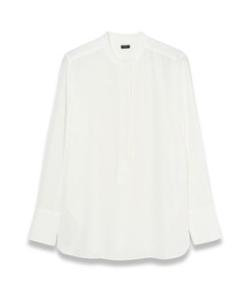 【ジョゼフ/JOSEPH】の【WEB OUTLET限定・洗える】テックデシン モロカンネックブラウス 人気、トレンドファッション・服の通販 founy(ファニー) ファッション Fashion レディースファッション Fashion for Women トップス・カットソー Cut & Sew Tops シャツ・ブラウス・オフィスカジュアル Elegant Blouses & Button-Ups 洗える Machine Washable シルク Silk, 100% Silk シンプル Simple, Minimal スペシャル Special, Limited Edition ドレープ Drape, Draping Fabric フィット Fit, Slim Fit レギュラー Regular, Standard Fit A/W・秋冬 Autumn/Winter アウトレット Outlet / Clearance |ID:prp329100004118600