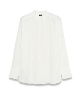 【ジョゼフ/JOSEPH】の【WEB OUTLET限定・洗える】テックデシン モロカンネックブラウス 人気、トレンドファッション・服の通販 founy(ファニー) ファッション Fashion レディースファッション Fashion for Women トップス・カットソー Cut & Sew Tops シャツ・ブラウス・オフィスカジュアル Elegant Blouses & Button-Ups 洗える Machine Washable シルク Silk, 100% Silk シンプル Simple, Minimal スペシャル Special, Limited Edition ドレープ Drape, Draping Fabric フィット Fit, Slim Fit レギュラー Regular, Standard Fit A/W・秋冬 Autumn/Winter アウトレット Outlet / Clearance |ID:prp329100004118600