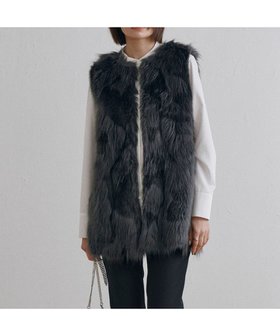 【アイシービー/iCB】のエコフォックスファージレ 人気、トレンドファッション・服の通販 founy(ファニー) ファッション Fashion レディースファッション WOMEN アウター Coat Outerwear コート Coats ジャケット Jackets ジャカード Jacquard ジャケット Jacket スエード Suede フォックス Fox ボンディング Bonding 防寒 Cold Protection ミドル Middle リアル Real リバーシブル Reversible A/W・秋冬 Aw・Autumn/Winter・Fw・Fall-Winter 2024年 2024 エレガント 上品 Elegant 2024-2025秋冬・A/W Aw/Autumn/Winter/Fw/Fall/2024-2025 |ID:prp329100004118606