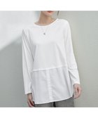 【ティアクラッセ/Tiaclasse】の【選べる裾・洗える】 レイヤードヘムカットソーTシャツ オフ×オフ裾シャツ|ID: prp329100004118613 ipo3291000000032654876