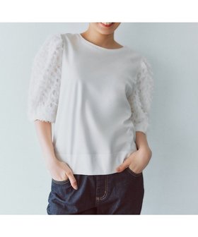 【エニィファム/any FAM】のシルケットスムースジャガードスリーブプルオーバー 人気、トレンドファッション・服の通販 founy(ファニー) ファッション Fashion レディースファッション WOMEN トップス・カットソー Tops/Tshirt シャツ/ブラウス Shirts/Blouses ロング / Tシャツ T-Shirts プルオーバー Pullover カットソー Cut and Sewn A/W・秋冬 Aw・Autumn/Winter・Fw・Fall-Winter おすすめ Recommend インナー Inner カットソー Cut And Sew シンプル Simple スラックス Slacks スリット Slit デニム Denim トレンド Trend ベーシック Basic |ID:prp329100004118657