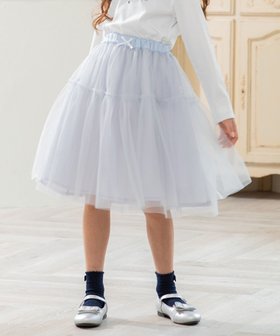 【組曲 / KIDS/KUMIKYOKU】の【S-Lサイズ】チュール スカート 人気、トレンドファッション・服の通販 founy(ファニー) ファッション Fashion キッズファッション KIDS A/W・秋冬 Aw・Autumn/Winter・Fw・Fall-Winter チュール Tulle フリル Frills 切替 Switching |ID:prp329100004118725