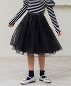 【組曲 / KIDS/KUMIKYOKU】の【S-Lサイズ】チュール スカート 人気、トレンドファッション・服の通販 founy(ファニー) ファッション Fashion キッズファッション KIDS A/W・秋冬 Aw・Autumn/Winter・Fw・Fall-Winter チュール Tulle フリル Frills 切替 Switching thumbnail ブラック系|ID: prp329100004118725 ipo3291000000028072692