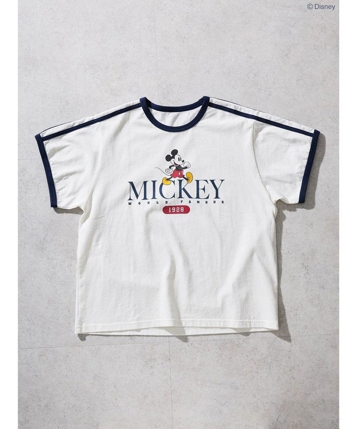 【アメリカンホリック/AMERICAN HOLIC】のラインTシャツ Off White/Disney インテリア・キッズ・メンズ・レディースファッション・服の通販 founy(ファニー) https://founy.com/ ファッション Fashion レディースファッション WOMEN トップス・カットソー Tops/Tshirt シャツ/ブラウス Shirts/Blouses ロング / Tシャツ T-Shirts カットソー Cut and Sewn S/S・春夏 Ss・Spring/Summer カットソー Cut And Sew サッカー Soccer デニム Denim トレンド Trend フロント Front プリント Print 夏 Summer 春 Spring |ID: prp329100004118850 ipo3291000000028073117