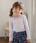 【エニファム/any FAM / KIDS】のリボン×ボーダー長袖Tシャツ 人気、トレンドファッション・服の通販 founy(ファニー) ファッション Fashion キッズファッション KIDS トップス・カットソー Tops/Tees/Kids A/W・秋冬 Aw・Autumn/Winter・Fw・Fall-Winter インナー Inner カットソー Cut And Sew ガーリー Girly ボーダー Border ポケット Pocket リボン Ribbon 長袖 Long Sleeve thumbnail ラベンダー×エクリュ|ID: prp329100004119007 ipo3291000000028081657