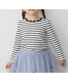 【エニファム/any FAM / KIDS】のリボン×ボーダー長袖Tシャツ 人気、トレンドファッション・服の通販 founy(ファニー) ファッション Fashion キッズファッション KIDS トップス・カットソー Tops/Tees/Kids A/W・秋冬 Aw・Autumn/Winter・Fw・Fall-Winter インナー Inner カットソー Cut And Sew ガーリー Girly ボーダー Border ポケット Pocket リボン Ribbon 長袖 Long Sleeve thumbnail ブラック×エクリュ|ID: prp329100004119007 ipo3291000000028081665