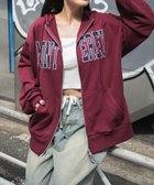 【ウィゴー/WEGO】のロゴWジップビッグパーカー ワイン|ID: prp329100004119057 ipo3291000000028082086