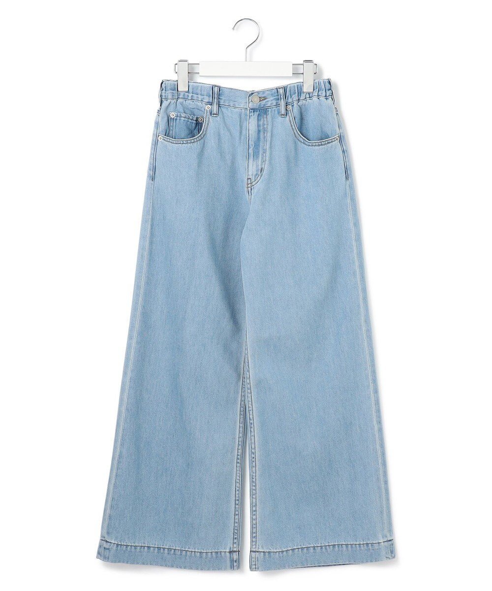 【ジェイプレスヨークストリート/J.PRESS YORK STREET】の【WOMEN】ソフトワイドデニム インテリア・キッズ・メンズ・レディースファッション・服の通販 founy(ファニー) 　ファッション　Fashion　レディースファッション　WOMEN　パンツ　Pants　デニムパンツ　Denim Pants　テーパード　Tapered　デニム　Denim　モチーフ　Motif　ワイド　Wide　A/W・秋冬　Aw・Autumn/Winter・Fw・Fall-Winter　ダルブルー系|ID: prp329100004119082 ipo3291000000030778681