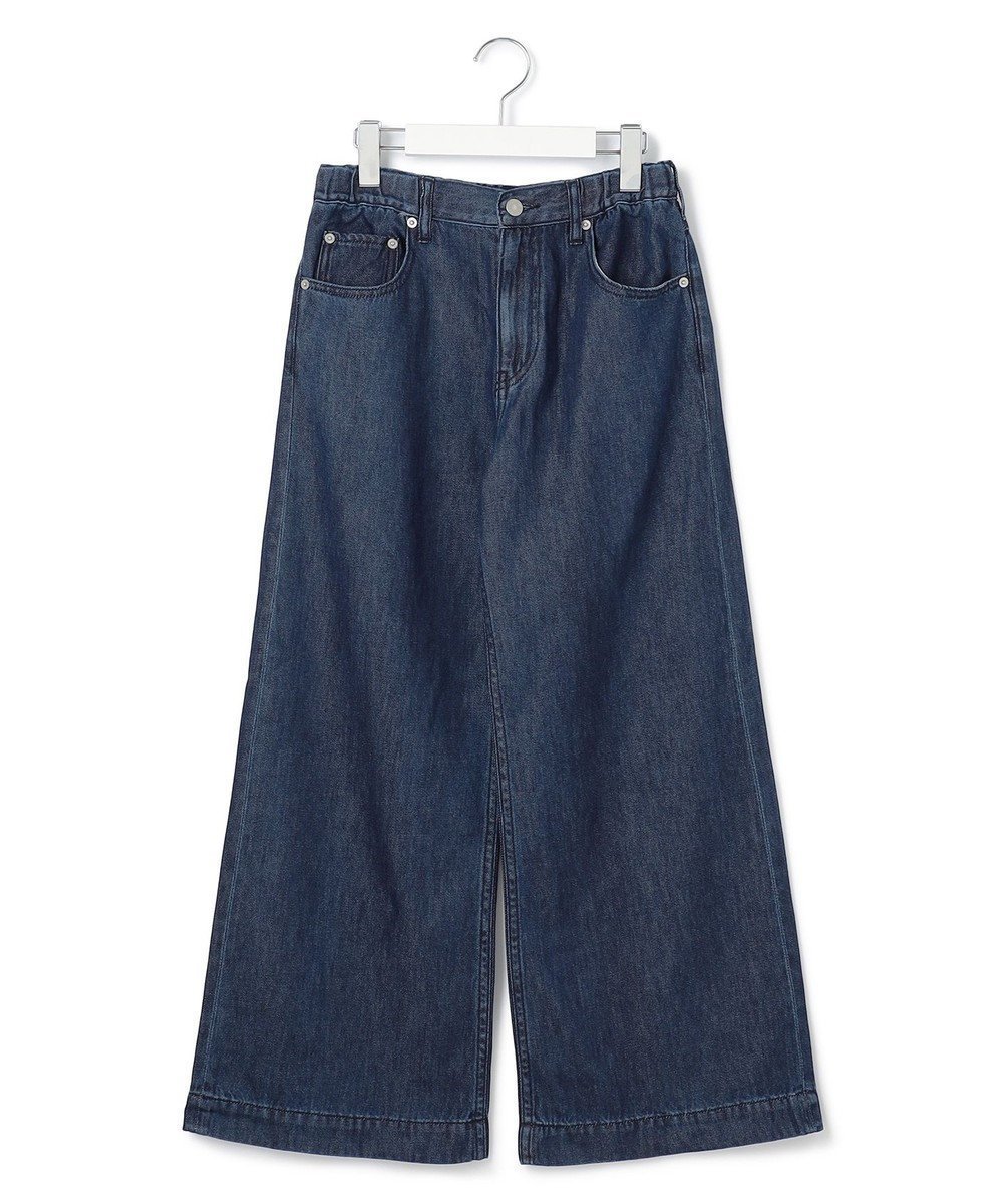 【ジェイプレスヨークストリート/J.PRESS YORK STREET】の【WOMEN】ソフトワイドデニム インテリア・キッズ・メンズ・レディースファッション・服の通販 founy(ファニー) 　ファッション　Fashion　レディースファッション　WOMEN　パンツ　Pants　デニムパンツ　Denim Pants　テーパード　Tapered　デニム　Denim　モチーフ　Motif　ワイド　Wide　A/W・秋冬　Aw・Autumn/Winter・Fw・Fall-Winter　ネイビー系|ID: prp329100004119082 ipo3291000000030778683