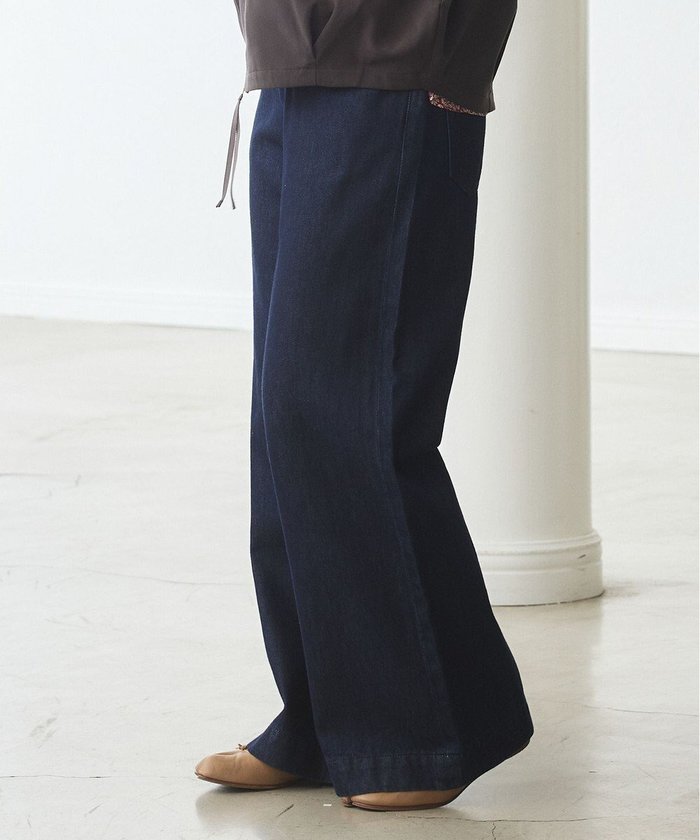 【ジェイプレスヨークストリート/J.PRESS YORK STREET】の【WOMEN】ソフトワイドデニム インテリア・キッズ・メンズ・レディースファッション・服の通販 founy(ファニー) https://founy.com/ ファッション Fashion レディースファッション Fashion for Women パンツ Pants & Trousers デニムパンツ・ジーンズ・美脚デニム Denim Jeans & Pants テーパード Tapered, Tapered Pants デニム Denim, Jeans Material モチーフ Motif, Design Theme ワイド Wide, Wide Fit A/W・秋冬 Autumn/Winter |ID: prp329100004119082 ipo3291000000033591382