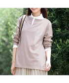 【ティアクラッセ/Tiaclasse】の【洗える】キーネックカットソートップス グレージュ|ID: prp329100004119083 ipo3291000000033680721