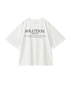 【クラフトスタンダードブティック/CRAFT STANDARD BOUTIQUE】のフレア袖SOLUTIONロゴTee Off White|ID: prp329100004119866 ipo3291000000028091343