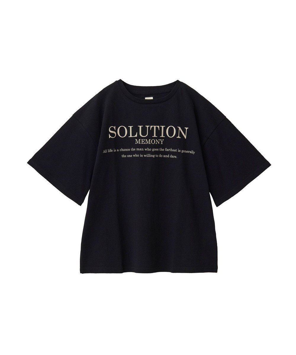 【クラフトスタンダードブティック/CRAFT STANDARD BOUTIQUE】のフレア袖SOLUTIONロゴTee インテリア・キッズ・メンズ・レディースファッション・服の通販 founy(ファニー) 　ファッション　Fashion　レディースファッション　WOMEN　トップス・カットソー　Tops/Tshirt　シャツ/ブラウス　Shirts/Blouses　ロング / Tシャツ　T-Shirts　カットソー　Cut and Sewn　カットソー　Cut And Sew　スタイリッシュ　Stylish　スマート　Smart　トレンド　Trend　フレア　Flare　フロント　Front　プレーン　Plane　ボトム　Bottom　ポケット　Pocket　ワイド　Wide　A/W・秋冬　Aw・Autumn/Winter・Fw・Fall-Winter　おすすめ　Recommend　2024年　2024　2024-2025秋冬・A/W　Aw/Autumn/Winter/Fw/Fall/2024-2025　Black|ID: prp329100004119866 ipo3291000000028091344