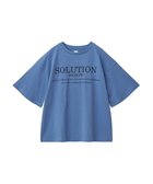 【クラフトスタンダードブティック/CRAFT STANDARD BOUTIQUE】のフレア袖SOLUTIONロゴTee Blue|ID: prp329100004119866 ipo3291000000028091346