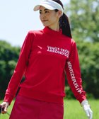 【23区 ゴルフ/NIJYUSANKU GOLF】の【WOMEN】【吸水速乾/UVカット】スポーティ モックネックシャツ レッド系|ID: prp329100004119887 ipo3291000000035712116