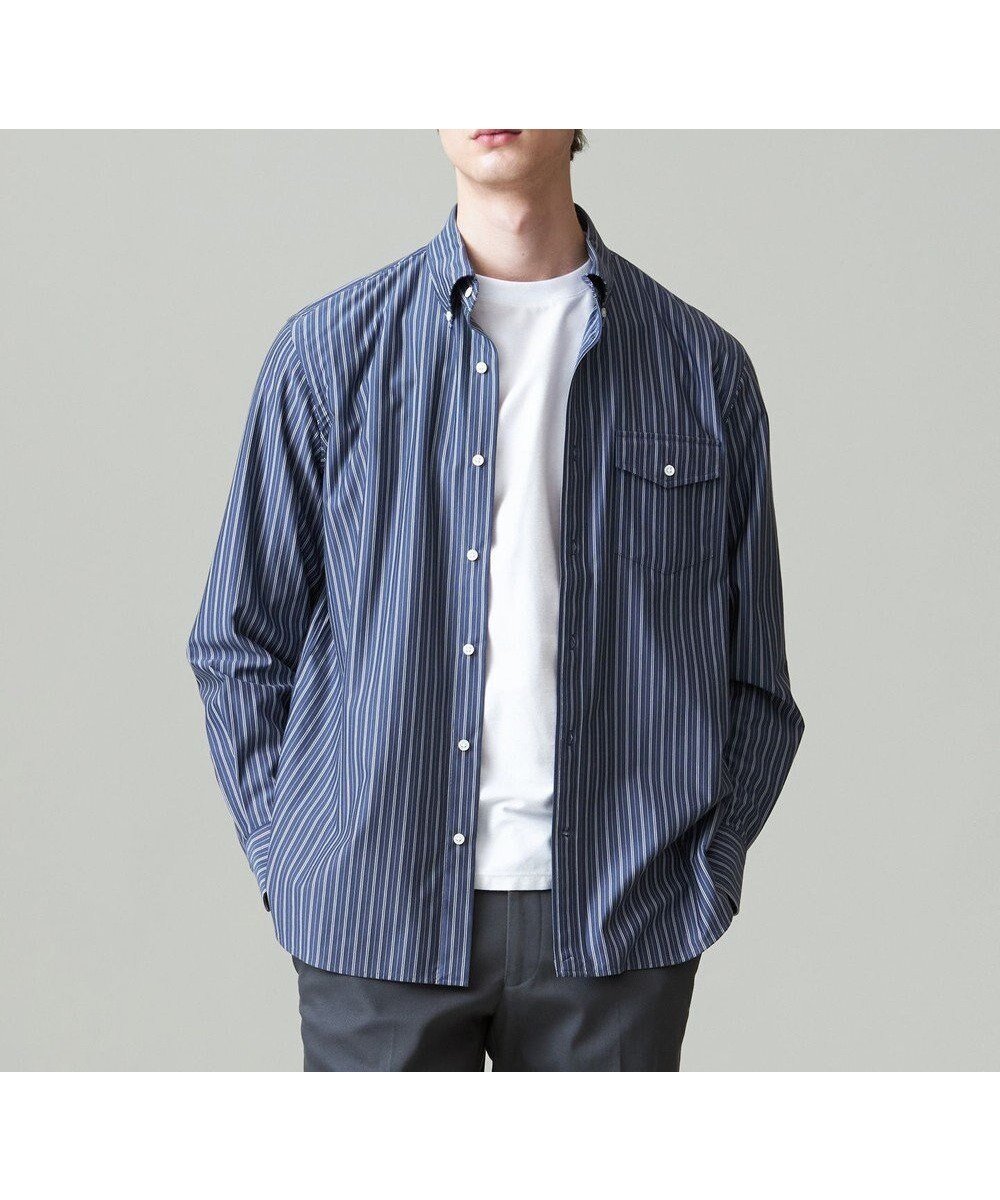 【ジェイ プレス/J.PRESS / MEN】のKANEMASA マルチストライプジャージ シャツ 人気、トレンドファッション・服の通販 founy(ファニー) 　ファッション　Fashion　メンズファッション　MEN　トップス・カットソー　Tops/Tshirt/Men　シャツ　Shirts　インナー　Inner　ストライプ　Stripe　ドレス　Dress　バランス　Balance　フィット　Fit　フラップ　Flap　ブルゾン　Blouson　ベーシック　Basic　ポケット　Pocket　メンズ　Mens　A/W・秋冬　Aw・Autumn/Winter・Fw・Fall-Winter　S/S・春夏　Ss・Spring/Summer　おすすめ　Recommend　夏　Summer　エレガント 上品　Elegant　 other-1|ID: prp329100004121970 ipo3291000000028462983