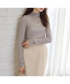 【23区/NIJYUSANKU】の【SLOW/一部店舗限定】新色追加!シアーリブロンTEE タートルネック カットソー ライトグレー系|ID:prp329100004121992