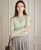 【23区/NIJYUSANKU】の【SLOW/一部店舗限定】シアーリブロンTEE クルーネック カットソー スモーキーグリーン系|ID:prp329100004121993