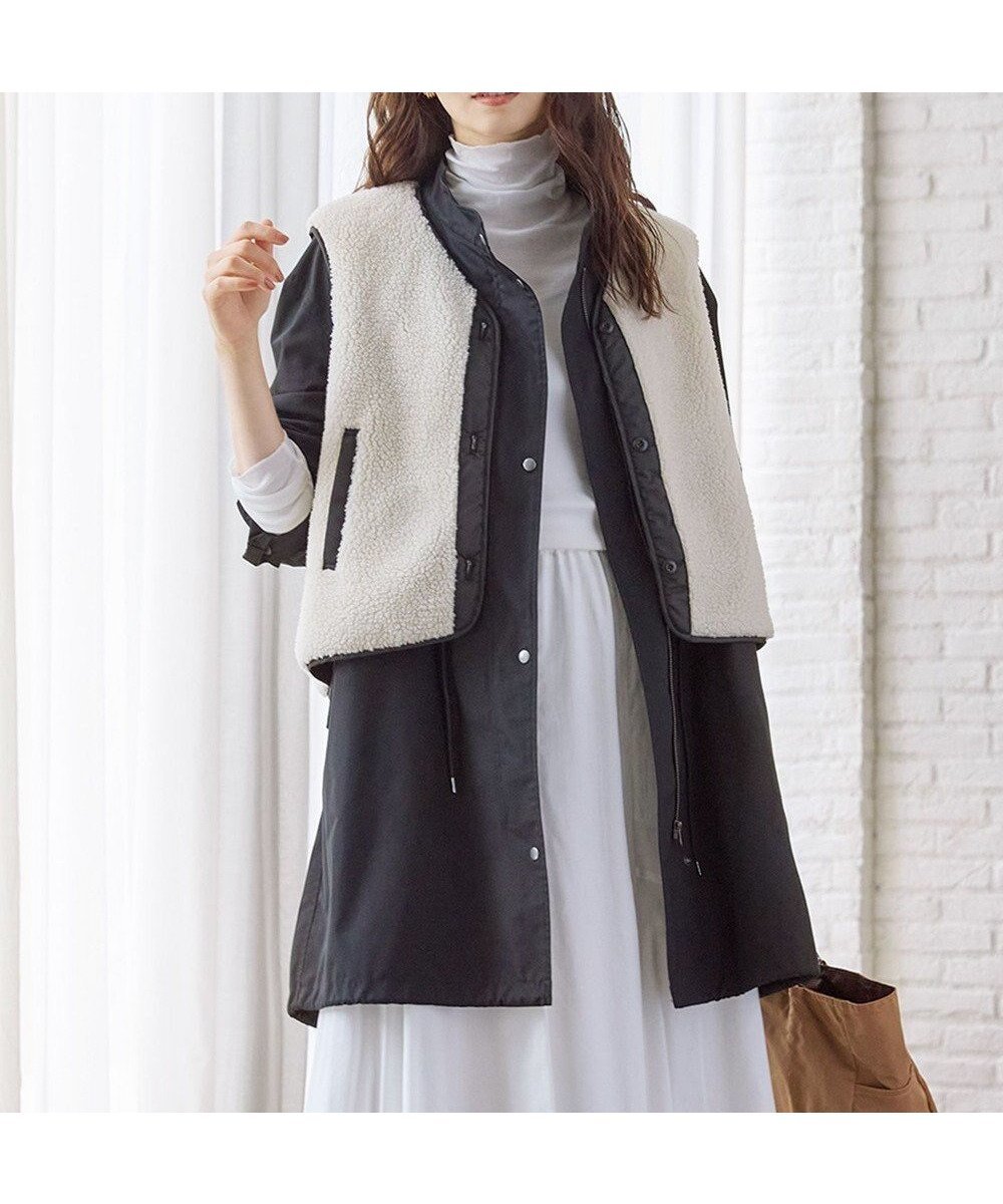 【23区/NIJYUSANKU】の【SLOW/一部店舗限定】マルチウェイ モッズコート 人気、トレンドファッション・服の通販 founy(ファニー) 　ファッション　Fashion　レディースファッション　WOMEN　アウター　Coat Outerwear　コート　Coats　ジャケット　Jackets　モッズ/フィールドコート　Mods Coats/Field Coats　ジャケット　Jacket　スタンド　Stand　フェミニン　Feminine　ベスト　Vest　マニッシュ　Mannish　ミリタリー　Military　モッズコート　Mod Coat　ライナー　Liner　A/W・秋冬　Aw・Autumn/Winter・Fw・Fall-Winter　2024年　2024　2024-2025秋冬・A/W　Aw/Autumn/Winter/Fw/Fall/2024-2025　 other-1|ID: prp329100004121997 ipo3291000000031582267