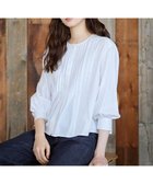 【23区/NIJYUSANKU】の【SLOW/一部店舗限定】ウォッシュドコットンサテン ブラウス ホワイト系|ID: prp329100004122002 ipo3291000000028128054