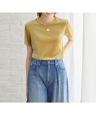 【23区/NIJYUSANKU】の【SLOW/一部店舗限定】半袖 ベロア TEE 人気、トレンドファッション・服の通販 founy(ファニー) ファッション Fashion レディースファッション WOMEN トップス・カットソー Tops/Tshirt シャツ/ブラウス Shirts/Blouses ロング / Tシャツ T-Shirts カットソー Cut and Sewn ベロア Velour イエロー Yellow インナー Inner 秋 Autumn/Fall カットソー Cut And Sew シンプル Simple ドレープ Drape ベロア Velor 半袖 Short Sleeve A/W・秋冬 Aw・Autumn/Winter・Fw・Fall-Winter おすすめ Recommend 2024年 2024 エレガント 上品 Elegant 2024-2025秋冬・A/W Aw/Autumn/Winter/Fw/Fall/2024-2025 thumbnail イエロー系|ID: prp329100004122007 ipo3291000000028128097