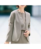 【自由区/JIYU-KU】の【セットアップ対応】トリアセダブルクロスノーカラー ジャケット モカ|ID: prp329100004122023 ipo3291000000035695482