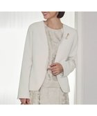 【自由区/JIYU-KU】の【セットアップ対応】トリアセダブルクロスノーカラー ジャケット ベージュ|ID: prp329100004122023 ipo3291000000035695483