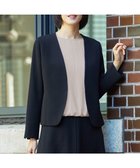 【自由区/JIYU-KU】の【セットアップ対応】トリアセダブルクロスノーカラー ジャケット ブラック|ID: prp329100004122023 ipo3291000000035695485