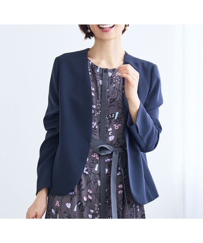 【自由区/JIYU-KU】の【ご好評アイテム・セットアップ対応・セレモニー・通勤】トリアセダブルクロスノーカラー ジャケット インテリア・キッズ・メンズ・レディースファッション・服の通販 founy(ファニー) https://founy.com/ ファッション Fashion レディースファッション Fashion for Women アウター Coat / Outerwear Collection レディースジャケット・軽アウター Jackets ノーカラージャケット / シンプル上品コーデ Collarless Jackets シンプル Simple, Minimal ジャケット Jacket, Outerwear ストレッチ Stretch, Stretchy Fabric セットアップ Set-Up, Coordinated Outfit セレモニー Ceremony バランス Balance, Style Balance フォルム Silhouette, Form ベスト Vest, Waistcoat ボレロ Bolero, Short Cardigan 夏 Summer S/S・春夏 SS, Spring/Summer, Warm Season A/W・秋冬 Autumn/Winter ビジネス 仕事 通勤 Business / Work / Commuting |ID: prp329100004122023 ipo3291000000036899715