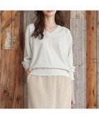 【23区/NIJYUSANKU】の【SLOW/一部店舗限定】コットンシルク Vネック ニット アイボリー系|ID: prp329100004122119 ipo3291000000028128939