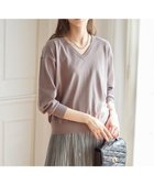 【23区/NIJYUSANKU】の【SLOW/一部店舗限定】コットンシルク Vネック ニット 人気、トレンドファッション・服の通販 founy(ファニー) ファッション Fashion レディースファッション WOMEN トップス・カットソー Tops/Tshirt ニット Knit Tops Vネック V-Neck シルク Silk セーター Sweater 長袖 Long Sleeve パターン Pattern フォルム Form A/W・秋冬 Aw・Autumn/Winter・Fw・Fall-Winter 2024年 2024 2024-2025秋冬・A/W Aw/Autumn/Winter/Fw/Fall/2024-2025 thumbnail ライトグレー系|ID: prp329100004122119 ipo3291000000028128944