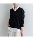 【23区/NIJYUSANKU】の【SLOW/一部店舗限定】コットンシルク Vネック ニット ブラック系|ID: prp329100004122119 ipo3291000000028128948