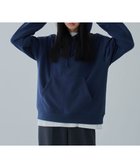 【ウィゴー/WEGO】の【ユニセックス着用ITEM】リラックスフィットスウェットプルパーカー ネイビー|ID:prp329100004123466