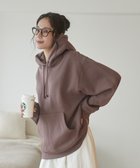 【ウィゴー/WEGO】の【ユニセックス着用ITEM/裏起毛】リラックスフィットスウェットプルパーカー ブラウン|ID:prp329100004123466